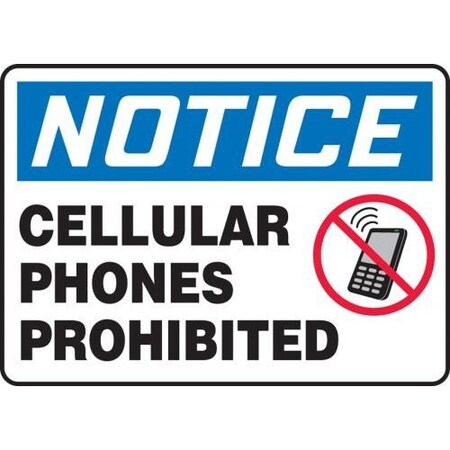 OSHA NOTICE Safety Sign CELLULAR MRFQ824VA